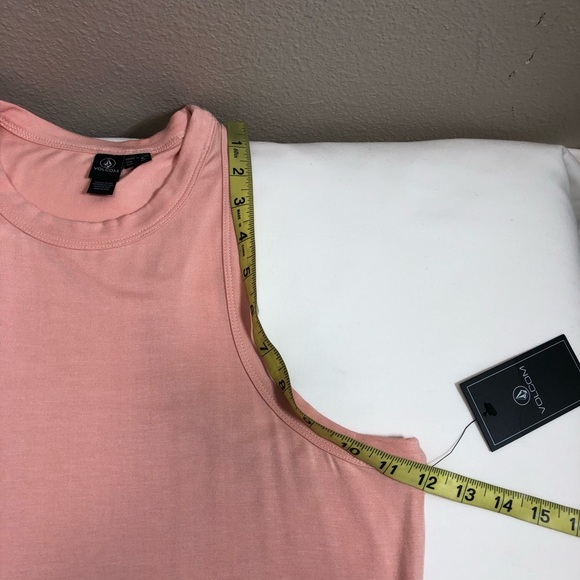 Volcom Stonelight Bodycon Midi High Neck / Racerback Sleeveless Stretchy Dress S - Picture 9 of 16